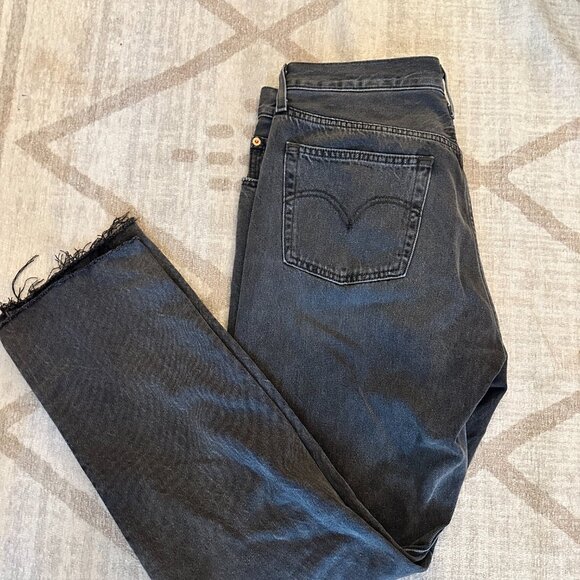 LOT of 6 LEVI & DENIM FORUM JEANS WIDE LEG - STRAIGHT LEG- BAGGY LEG - Picture 2 of 14